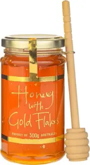 Ogilvie & Co Honey with Gold Flakes with Dipper 300 G