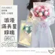 Anna Manner 玫瑰香皂花束 玫瑰花 乾燥花滿天星花束 母親節 透明櫥窗手提袋 情人節 畢業花束 告白 七夕生日