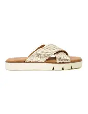[Dune London] Lexey Flat Sandal in Gold