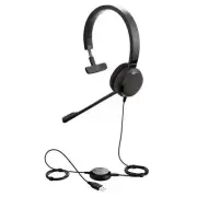 Jabra Evolve 30 II USB-A Wired On-Ear Mono Headset with In-Line Controls - Teams
