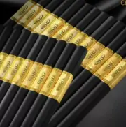 NEW Golden Premium Alloy/Metal Japanese Quality Chopsticks Dishwasher Safe