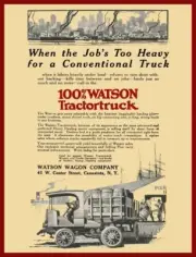 1917 Watson Tractor Truck of Canastota, NY NEW Metal Sign: 12x16" Ships Free