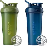 Blender Bottle Classic Loop Top Shaker Bottle, Colors May Vary, 28-Ounce 2-Pack 28-Ounce 2-Pack 28 oz Moss and Navy