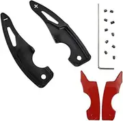 Yurefax, for Subaru, BRZ S ZC6 ZD8 TS Limited Type-RS, for Toyota, 86 GTS GR Sport 2017+ Car Steering Wheel Shifter Paddle Extender Stickers Car Paddle Shifter(Black Black)