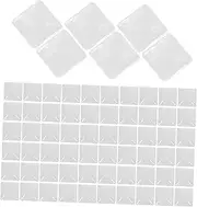 FOYTOKI 100Pcs Clear Glass Nail Polish Display Beads Nail Color Charts for Salon Use Polish Board Display for Nail Art Tips Design for Professional and Manicures