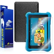 ArmorSuit Amazon Fire HD 6 Kids Screen Protector + Black Carbon Fiber Skin USA