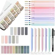 Bible Journaling Kit, Include 12 Bible Highlighters and 6 Pens No Bleed, 90 Laminated Bible Tabs, Magnetic Bookmarks, Sticky Notes, Bible Study Supplies Essentials Set for Women & Men