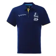 NRL 2023 Media Polo Shirt - Gold Coast Titans - Adult - NAVY - DYNASTY