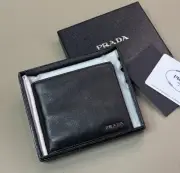 Prada leather nero wallet black NEW with box 100% authentic