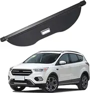 for Ford, for KUGA 13-2019, Accessories，Black Privacy Screen Retractable Trunk Safety Tonneau Cover Luggage Shield Shade Cargo Cover Luggage Shade(Carbon Fiber)
