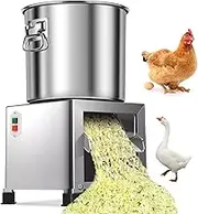 1000W Commercial Vegetable Chopper for Poultry Feed,1450r/min Heavy-Duty Stainless Steel Vegetable Shredder Cutter,50–120kg/h Output, Poultry Feed Processor for Chicken Duck Feed Processing