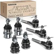 A-Premium Set of 7, Front Upper Lower Ball Joint, Inner Outer or At Pitman Arm Tie Rod End, Compatible with Jeep Wrangler 91-95 & 97-06, Cherokee 91-01, Grand Cherokee 93-98, Comanche 91-92, TJ 97-06