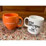 PORTER  INTERNATIONAL 骨瓷橘色馬克杯