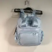 Madden Girl Parachute Square Backpack, Size 10" L x 4 3/8" W x 12" H - Light Blu