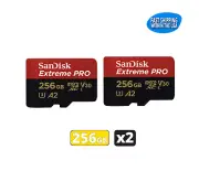 Sandisk 256GB Extreme Pro MicroSD Memory Card GoPro MAX HERO9 HERO8 HERO7 Blk x2