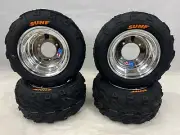 Honda TRX70 DWT Polished Aluminum FrontRear Wheels Rims Sunf Tires 16" 16x7-8
