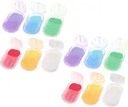 WHAMVOX Pack Travel Soap Sheets Paper Soap Sheets for Hand Washing Outdoor Camping Accessories Compact Lightweight for Travel
