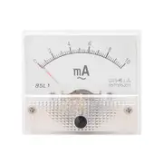AC 0 - 10MA Pointer AC Ammeter Analog Current Panel Ampere Meter for Pressure Regulator Distribution Boxes, Etc white