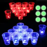 The Dark Beer Pong Set,Beer Pong Party Cup Set, LED Beer Pong Cups and Glow-In-T