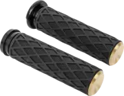 Arlen Ness Diamond Grips 500-009 Brass TBW