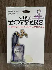 Vintage Gibson Gift Toppers Magnet Decoration Happy Birthday Tombstone Vulture