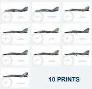 Warhead Illustrated RAAF F-111 Set 2 Aircraft Print Bundle