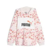 Puma Essentials Mix Match Long Sleeve Hoodie Youth Girls Pink Casual Outerwear 6