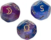 ERINGOGO 3pcs Multi Sided Acrylic Dices for Board Games Lightweight and Portable Creative Sided Design for Role Playing and Party Fun
