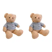 2x LVD Plush Bear Rupert Kids/Childrens Stuffed Animal/Soft Play Toy 40x30cm 0+