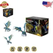 Large Adult Blue Dragon Sculpture for Dungeons & Dragons Tabletop Adventures