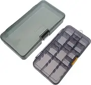 2Pcs Fishing Box with Removable Compartments Durable Fishing Lures Storage Container for Organizing Tackle and Accessories Lightweight and Compact Design