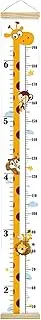 Growth Chart for Kids - Removable Canvas Height Chart - Boy Nursery Decor for Playroom Children Bedroom Girl Baby Tracking Height Milestones