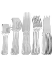 Oster 20pc Stainless Steel Flatware & Steak Knife Set