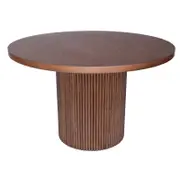 SK Designer Living | Aviana Round Wood Dining Table | Walnut | 120cm