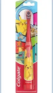 Colgate Kids Battery Powered Toothbrush – Extra Soft Bristles & Pokemon Design