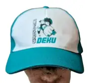 My Hero Academia DEKU Snapback Hat Cap Anime Izuku Midoriya Teal/Green White NWT