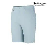 在飛比找momo購物網優惠-【GoPlayer】出清特價 男彈性腰高爾夫短褲-水藍(高爾