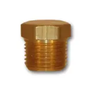4pcs 1/8 inch male MPT Cored Hex Head Plug Brass Pipe Fitting NPT fuel water air