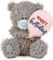 Me to You Tatty Teddy 10cm Happy Birthday Bear Holding Balloon - Official Collection
