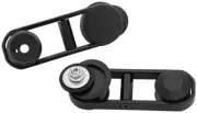 Kuryakyn Adjustable Drop Mirror Mounts Black #6576 Harley Davidson Street Glide