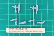 White Lions Chrace Axes Arms x 2 I Warhammer AOS High Elves RARE OOP T3 D