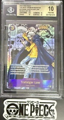 BGS 10 One Piece OP05-069 SR* Trafalgar Law Manga Art - English - PRB01 - Graded