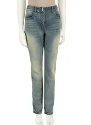Blue Denim Stonewash Skinny Jeans