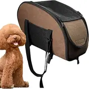 Cat Car Seat, Dog Car Bed with Safety Belt, Portable Puppy Crate Carrier for Outdoor Travel Driving Taxi Ride Sharing Daily Commute