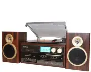 Boytone BT-28SPM, Bluetooth Classic Style Record Player Turntable with AM/FM ...