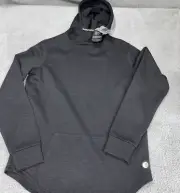 Solaris Mens Fleece Hoodie Black Small Performance Fleece Reflective Trim NWT