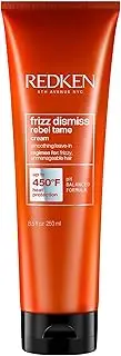 Redken Frizz Dismiss Rebel Tame Heat Protective Leave-In Cream | For Frizzy Hair | Protects Hair Against Frizz | Sulfate Free | 250ml
