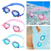 Kids Swim Goggles Adjustable Silicone Strap Swimming Glasses for Girls Beach