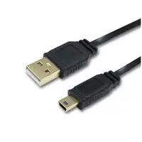 在飛比找ETMall東森購物網優惠-i-gota USB 2.0 A公-迷你5P 3米 黑色扁線