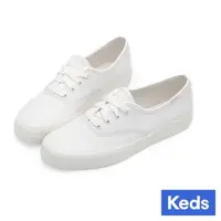 在飛比找momo購物網優惠-【Keds】CHAMPION GN 經典寬楦舒適真皮休閒小白